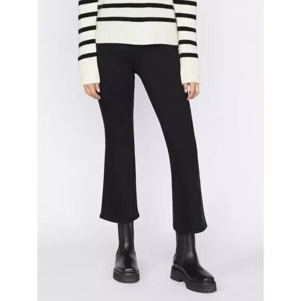 FRAME The Jetset Crop‎ Mini Boot Black Kick Boot Jeans Sz 2 30x26